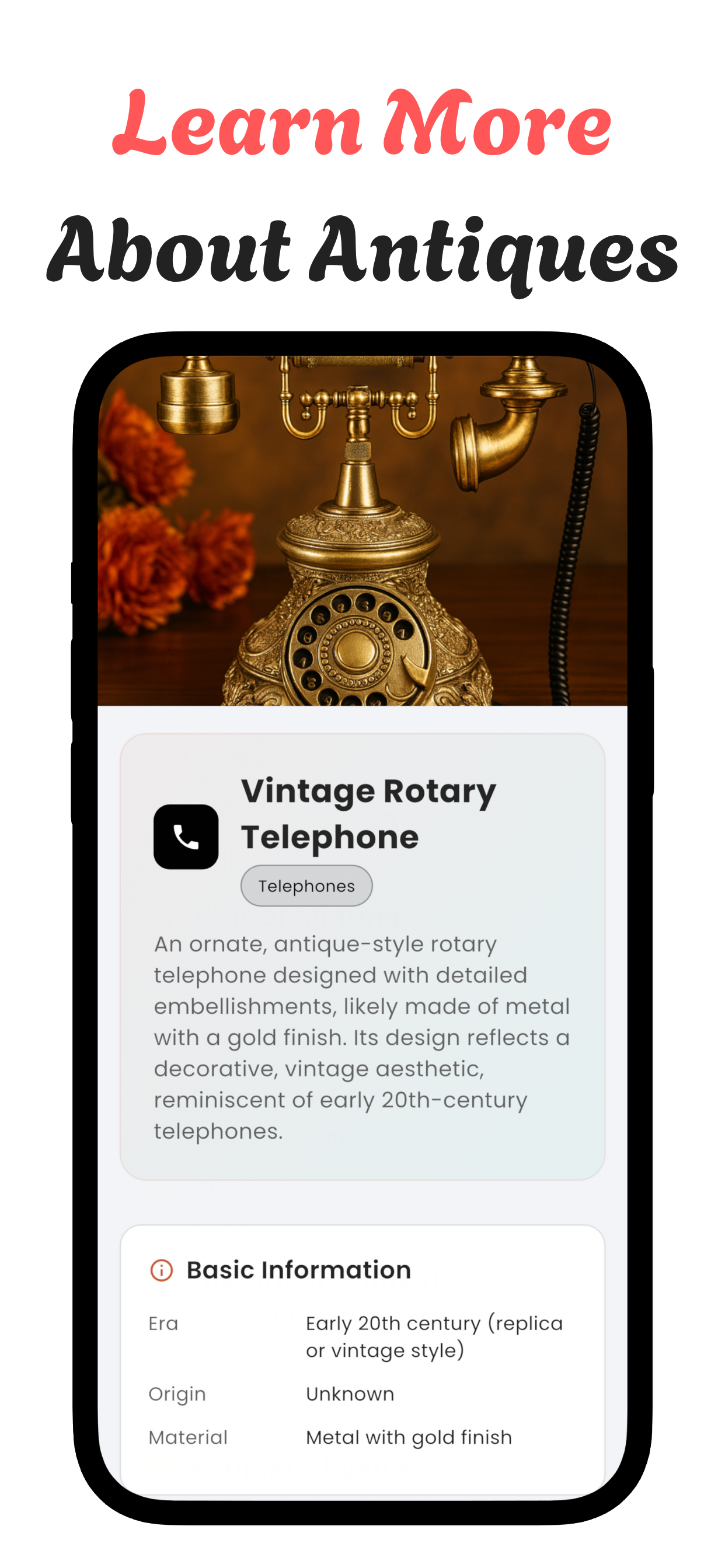 Learning about antiques